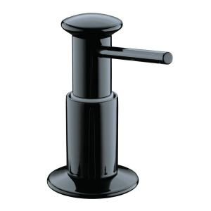 KOHLER Under Counter Brass Soap and Lotion Dispenser in Black K 9619 7