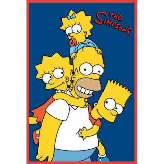 Fun Rugs The Simpsons Homer and Kids Multi Colored 39 in. x 58 in. Area Rug SIM 001 3958