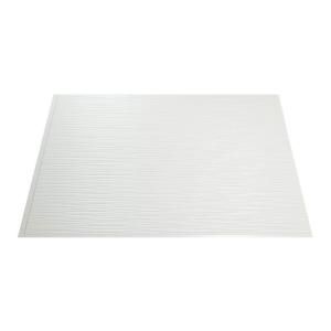 Fasade Ripples 18 in. x 24 in. Gloss White Backsplash B62 00