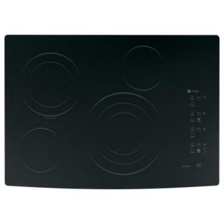 GE Profile 30 in. Glass Ceramic Electric Cooktop in Black with 4 Elements including Tri Ring Element PP945BMBB