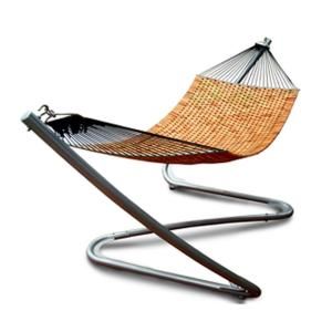 Roch Eucalyptus Patio Hammock Bed Set with Steel Zig Zag Stand DISCONTINUED A3458.303SET1.5.11
