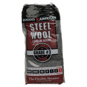 Homax #3 12 Pad Steel Wool, Coarse Grade 10121113