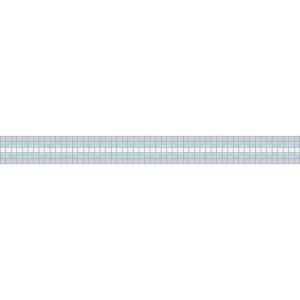 Mosaic Loft Horizontal Breeze Border 117.5 in. x 4 in. Glass Wall and Light Residential Floor Mosaic Tile 095 0201