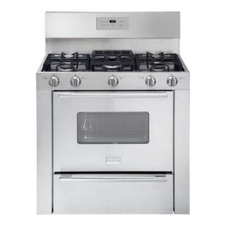 Frigidaire Professional 36 in. 3.7 cu. ft. Gas Range with Self Cleaning Oven in Stainless Steel FPGF3685LS