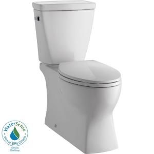 Delta Riosa 2 piece 1.28 GPF Elongated Toilet in White with Hardlines C43906 WH RSL
