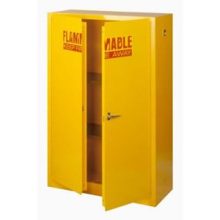 Sandusky 43 in. W x 65 in. H x 18 in. D Flammable Liquid Safety Cabinet in Yellow SC450F