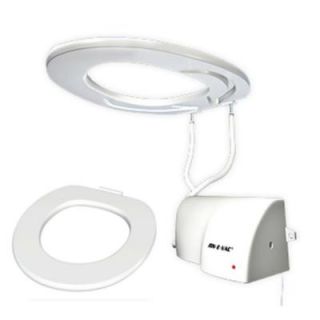 JON E VAC Round Closed Front Toilet Seat without Lid and Ventilated System in White RSC 302 JS 002