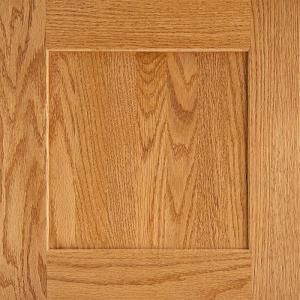 American Woodmark 14 9/16x14 1/2 in. Cabinet Door Sample in Reading Oak Honey 99836