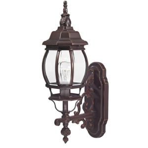 Design Traditional Wall Mount 20.75 in. Outdoor Old Bronze Lantern with Clear Glass 18002 342