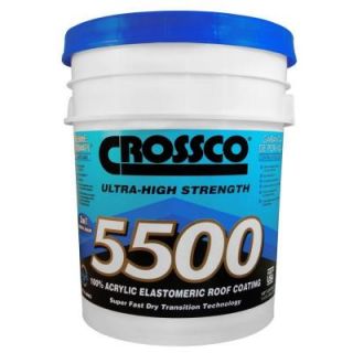 Crossco 5500 5 Gal. Acrylic Elastomeric Roof Coating and Sealer RS088 2