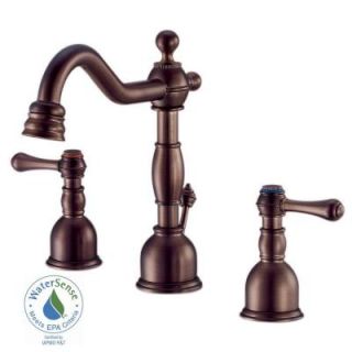 Danze Opulence 4 in. Minispread 2 Handle High Arc Bathroom Faucet in Oil Rubbed Bronze D303057RB