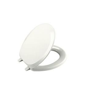 KOHLER French Curve Round Closed front Toilet Seat in White K 4663 0