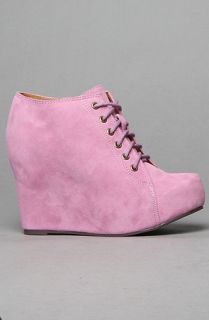 Jeffrey Campbell The 99 Tie Shoe in Lavender Suede
