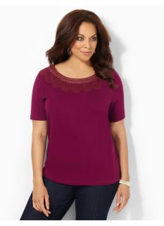 Catherines Plus Size Cirque Tee   Womens Size 0X, Plumberry