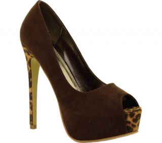 Womens Da Viccino M4892   Brown Pumps