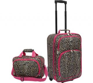 US Traveler Fashion 2 Piece Carry on Luggage Set   Leopard Luggage Sets