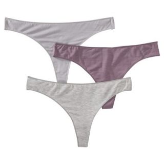 Gilligan & OMalley Womens 3 Pack Modal Thong   Neutral XS