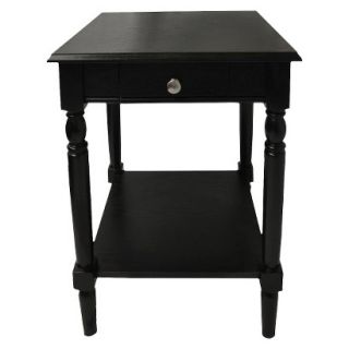 End Table French Country End Table   Black