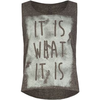 It Is What It Is Girls Tank Grey In Sizes Medium, X Small, Small, Lar