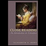 Close Reading An Introduction to Literature