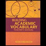 Building Academic Vocabulary  Teachers Manual
