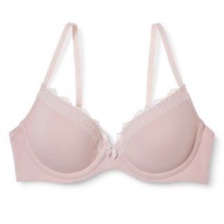 Gilligan & OMalley Womens Favorite Lightly Lined Cotton Demi Bra   Pink 34C