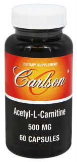 Carlson Labs   Acetyl L Carnitine 500 mg.   60 Capsules