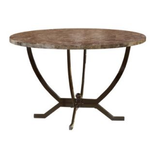 Dining Table Hillsdale Furniture Monaco Dining Table with Faux Marble Top  