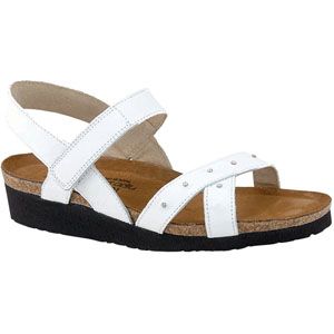 Naot Womens Alyssa White Sandals, Size 42 M   4326 024