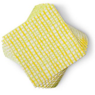 Oh Joy Paper Lunch Napkins Green and Yellow Gingham 10ct