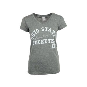 Ohio State Buckeyes J America NCAA Womens Block Arch T Shirt