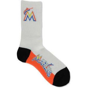Miami Marlins For Bare Feet Crew White 506 Sock
