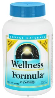 Source Naturals   Wellness Formula   60 Capsules