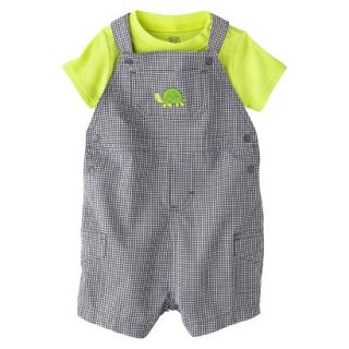 Just One YouMade by Carters Boys Shortall and Bodysuit Set   Green/Brown 12 M