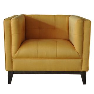 Moes Home Collection Pancini Club Chair HV 1015 11 / HV 1015 27 Color Yellow