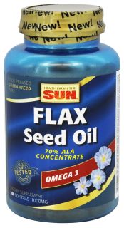 Health From The Sun   Flax Seed Oil   100 Softgels