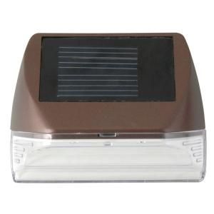 Moonrays Outdoor Bronze Solar Powered Mini LED Deck Light 95028