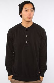 Dickies The Lightweight Terry Henley Sweatshirt in Black