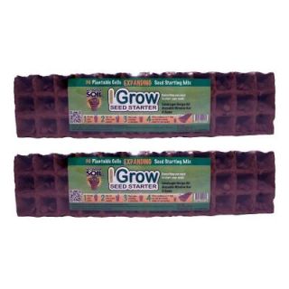 WONDER SOIL IGrow Seed Starter Coconut Coir Fiber 72 Cell Refill for the IGrow Plastic 6 in. x 21 in. Window Box WSIGRW 72
