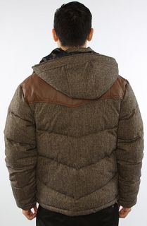Triple Fat Goose The Blended Wool Bubble Down Jacket in Brown
