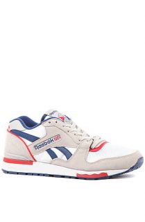 Reebok Sneaker GL 6000 White, Club Blue,Steel & Red Attack