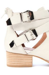Jeffrey Campbell Boots Cut Outs in White and Beige
