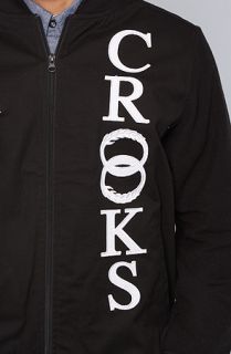 Crooks and Castles The Delta Stadium Jacket in Black