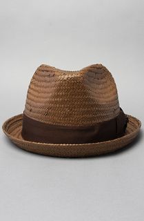 Brixton The Castor Fedora in Brown Straw