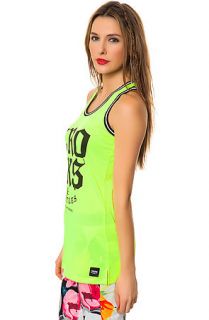 Crooks and Castles Shirt Athletica Basketball Jersey in Neon Yellow