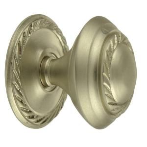 Copper Mountain Hardware Georgian Roped 1 1/4 in. Brushed Nickel Round Cabinet Knob SH112US15