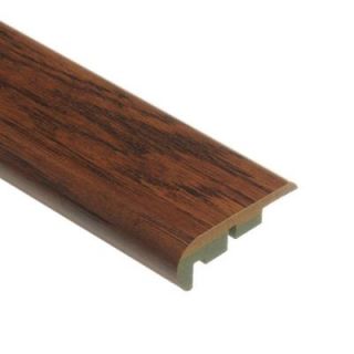 Distressed Brown Hickory 3/4 in. Thick x 2 1/8 in. Wide x 94 in. Length Laminate Stair Nose Molding 0137541525