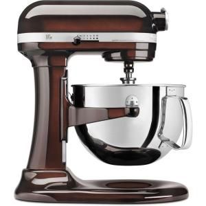 KitchenAid Professional 600 Series 6 qt. Bowl Lift Stand Mixer with Pouring Shield in Espresso KP26M1XES