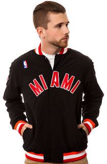 Mitchell & Ness Jacket Miami Heat Warm Up in Black