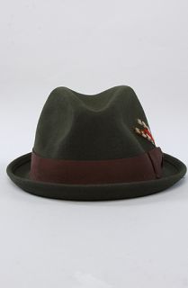 Brixton The Gain Fedora in Moss